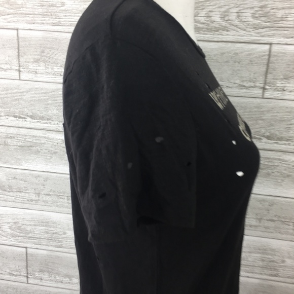 Signorelli T-Shirt Holes Ripped Distressed NEW - Picture 5 of 7